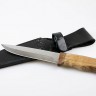 Нож SN-1 с деревянной ручкой с кожаными ножнами