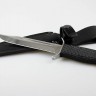 Нож Разведчик-2 с долами ручка резина с кожаными ножнами
