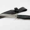 Нож Разведчик-2 с долами ручка наборная кожа с кожаными ножнами